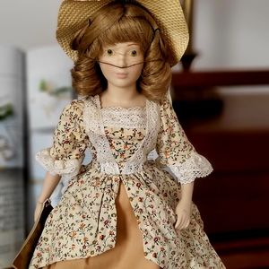 The Gibson Girl Porcelain Doll ~ Franklin Heirloom Vintage rare 22"